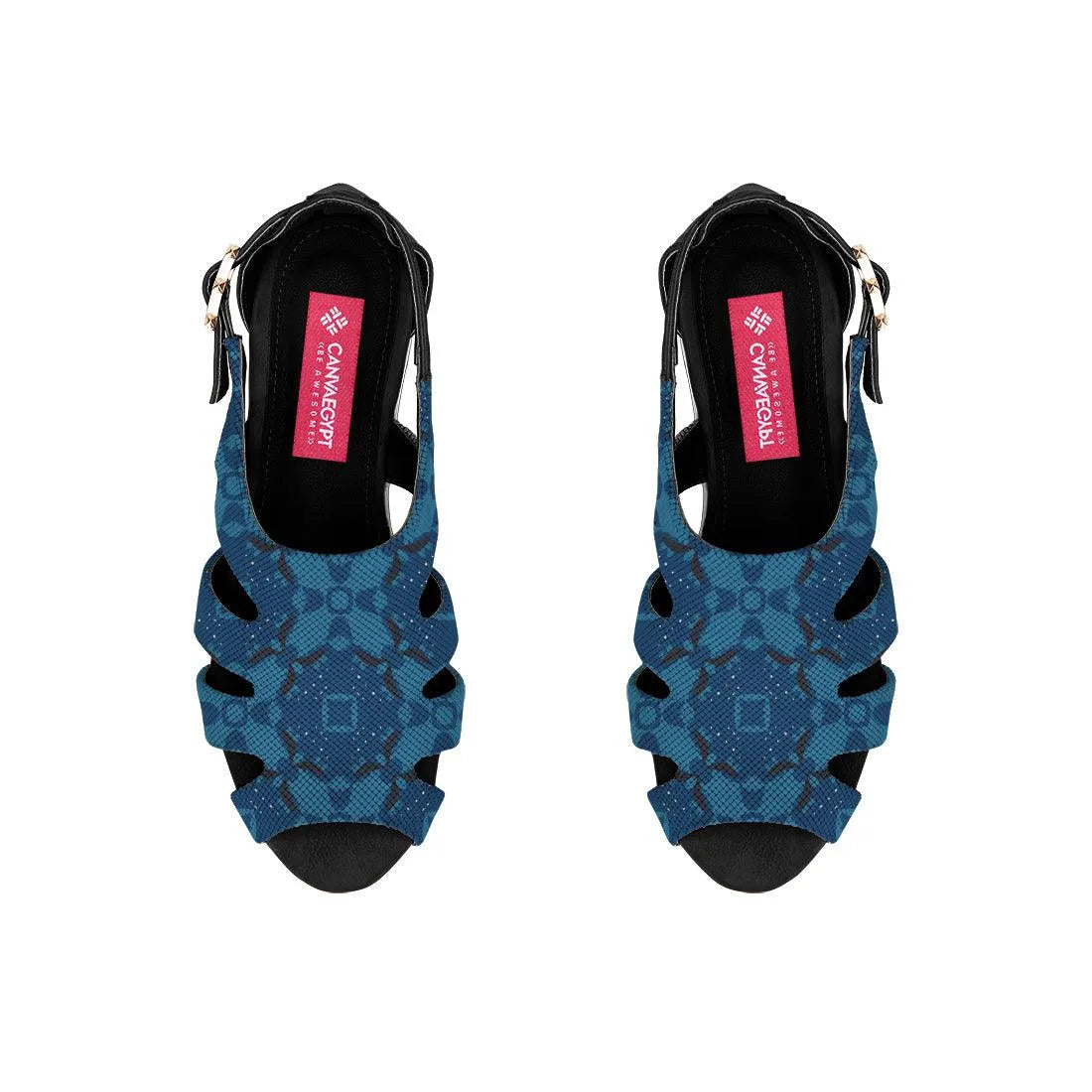 Black Spider Toe Sandal Blues - CANVAEGYPT