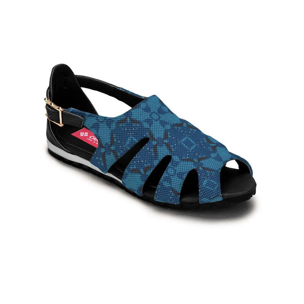 Black Spider Toe Sandal Blues