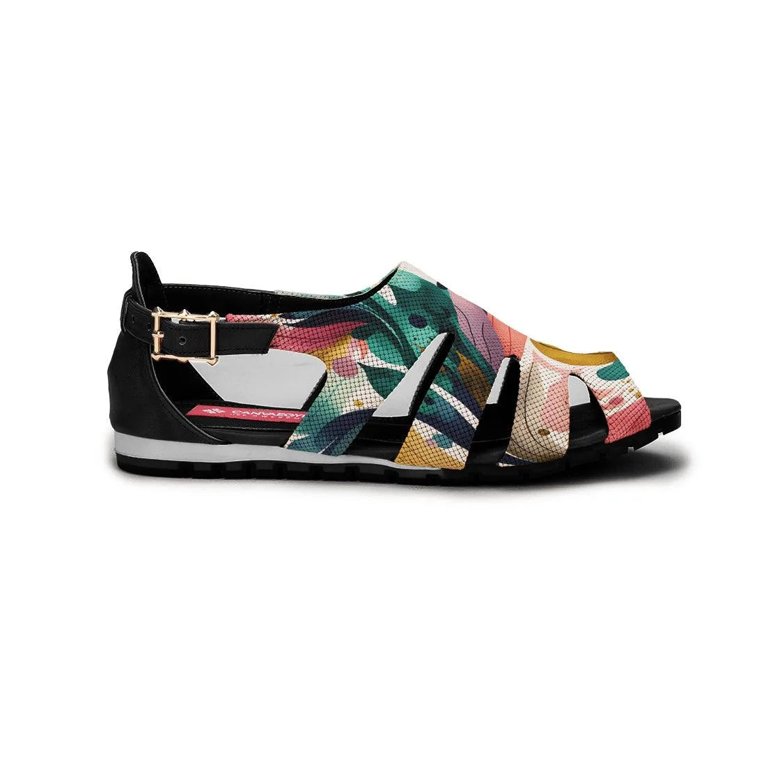 Black Spider Toe Sandal Color Flow