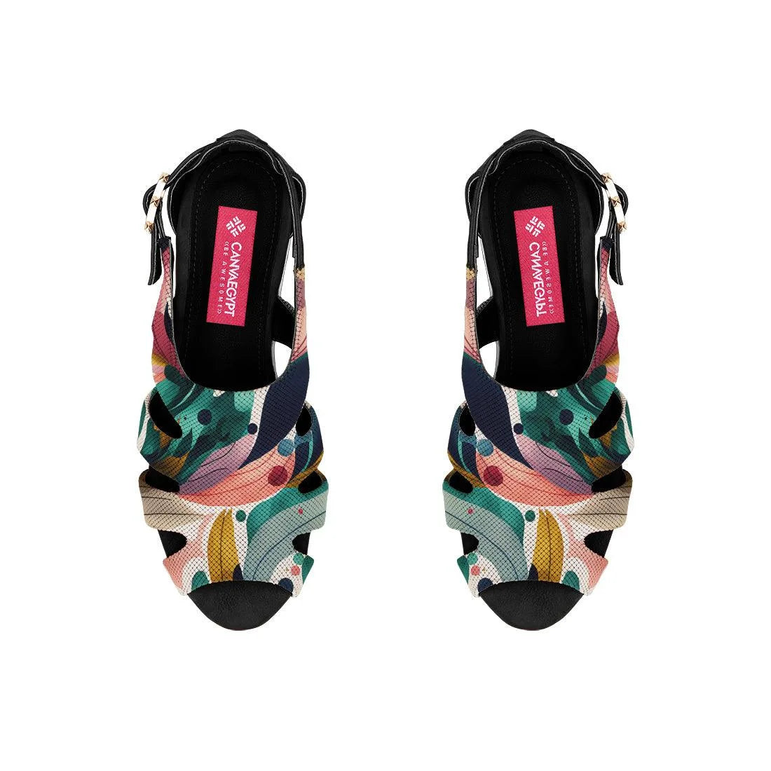 Black Spider Toe Sandal Color Flow - CANVAEGYPT