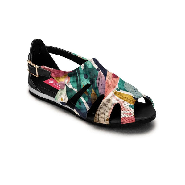 Black Spider Toe Sandal Color Flow