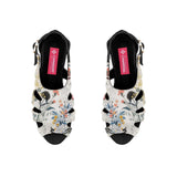Black Spider Toe Sandal Floary - CANVAEGYPT