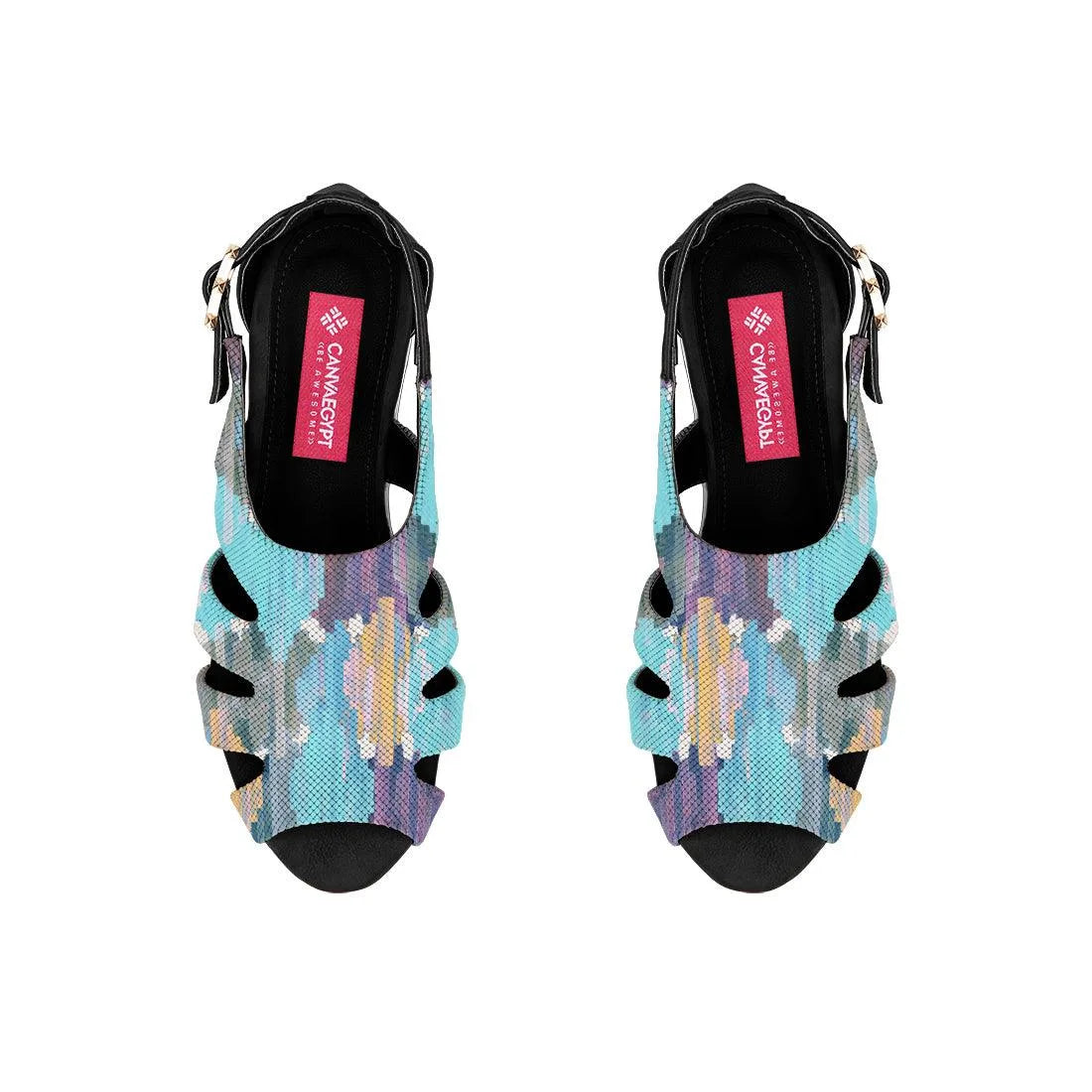 Black Spider Toe Sandal Iris - CANVAEGYPT