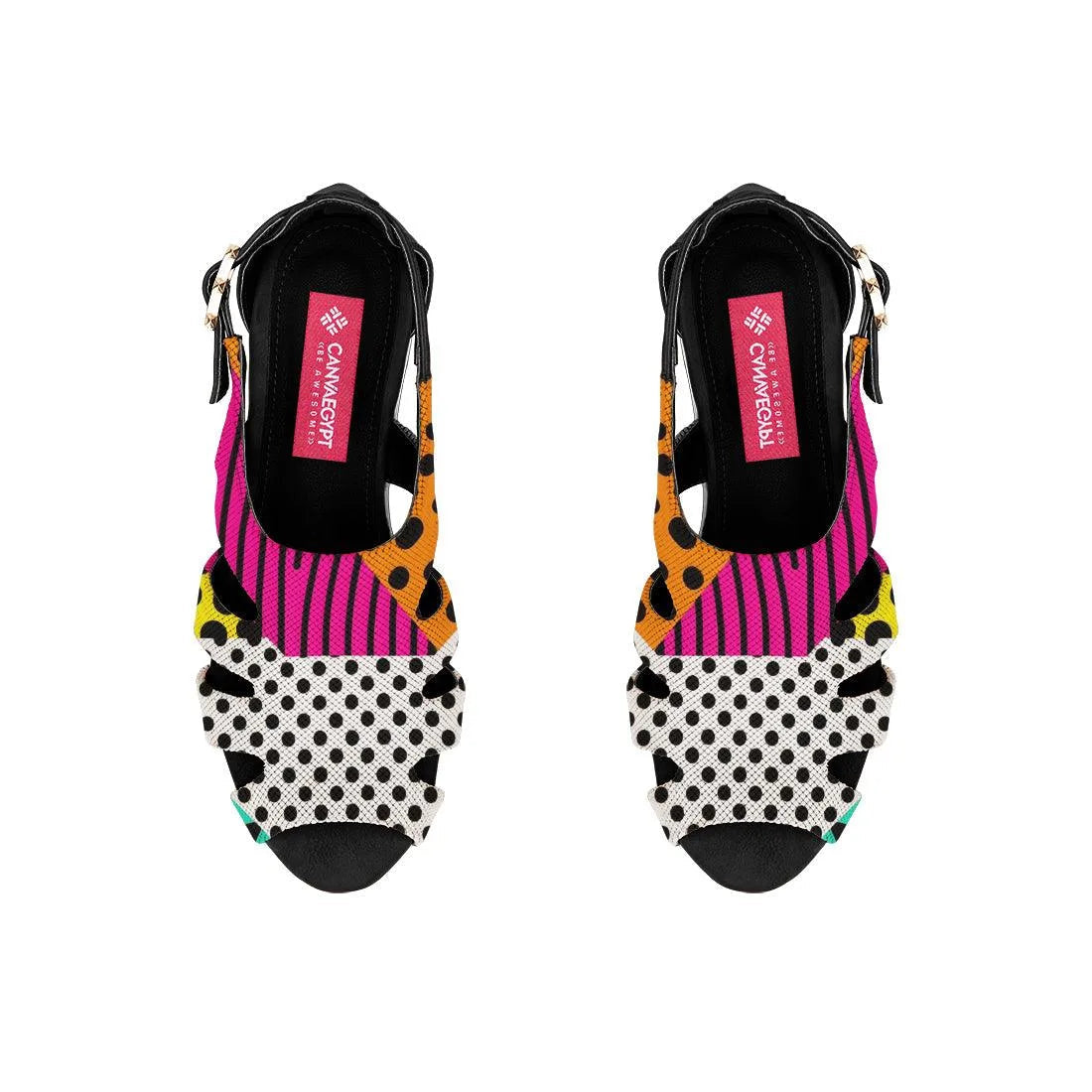 Black Spider Toe Sandal Patterns - CANVAEGYPT