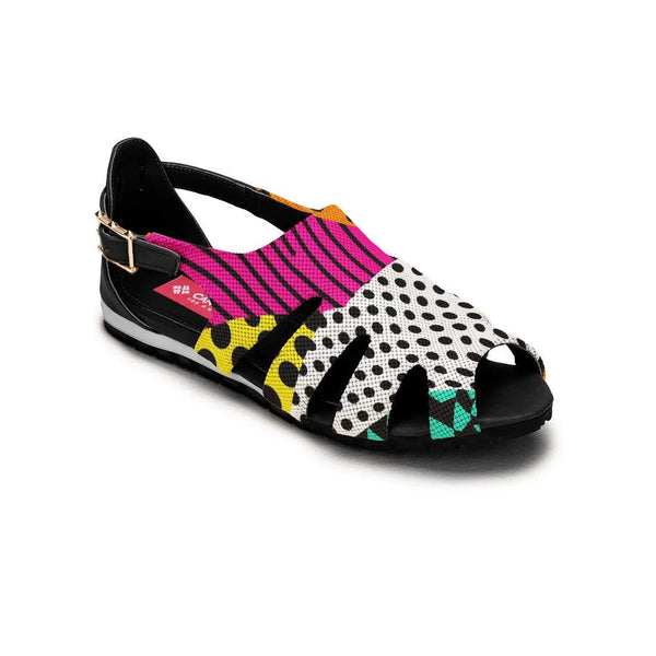 Black Spider Toe Sandal Patterns