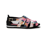 Black Spider Toe Sandal Rose quarts ikat