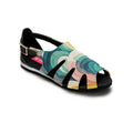 Black Spider Toe Sandal Scribbles