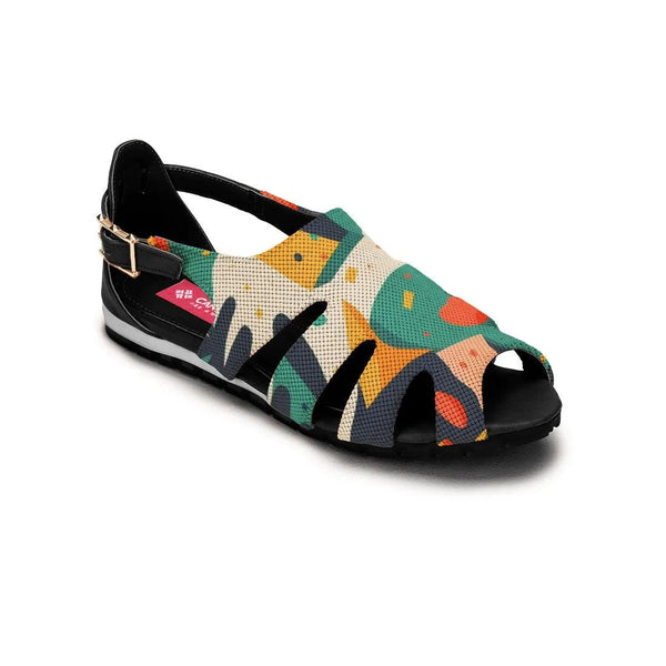 Black Spider Toe Sandal Shapes