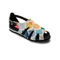 Black Spider Toe Sandal Shining