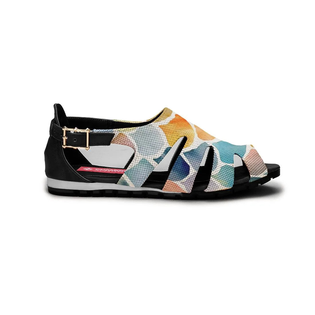 Black Spider Toe Sandal Shining - CANVAEGYPT