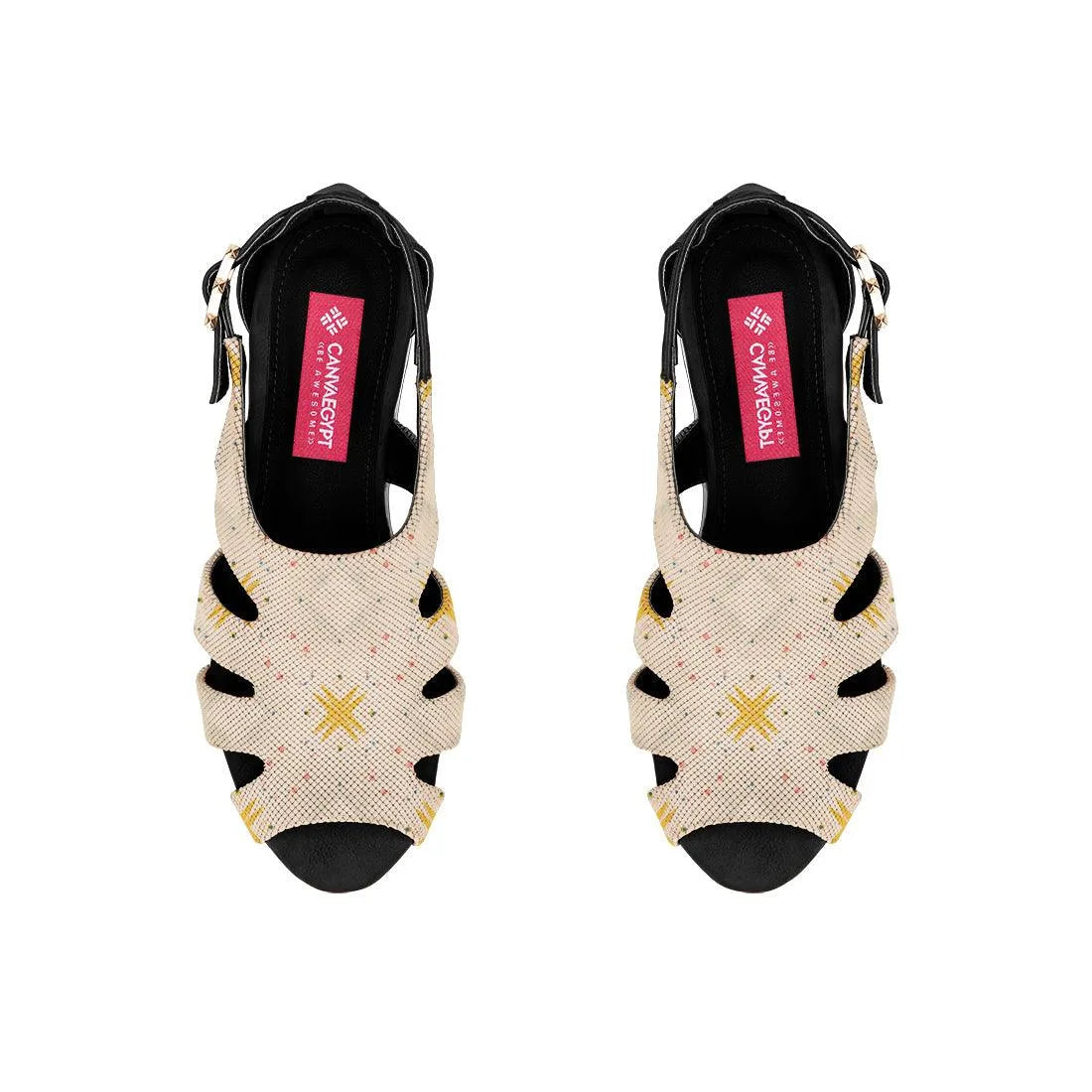 Black Spider Toe Sandal Star - CANVAEGYPT