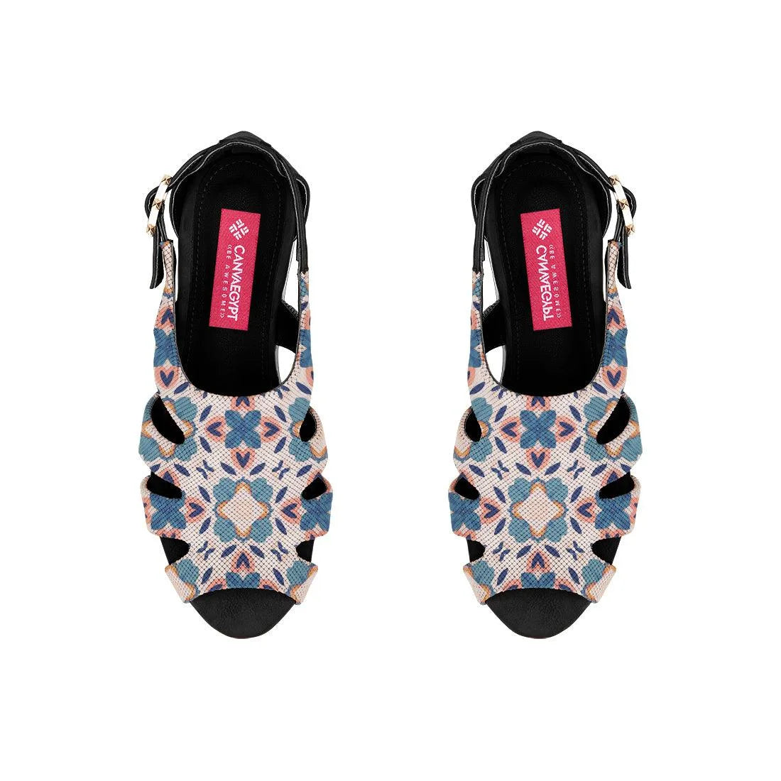 Black Spider Toe Sandal Texture - CANVAEGYPT