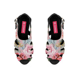 Black Spider Toe Sandal Watercolor Gentle - CANVAEGYPT