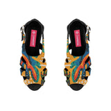 Black Spider Toe Sandal Yellow Leaves - CANVAEGYPT