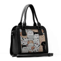 Black Travel Hobo Bag Cute Pets