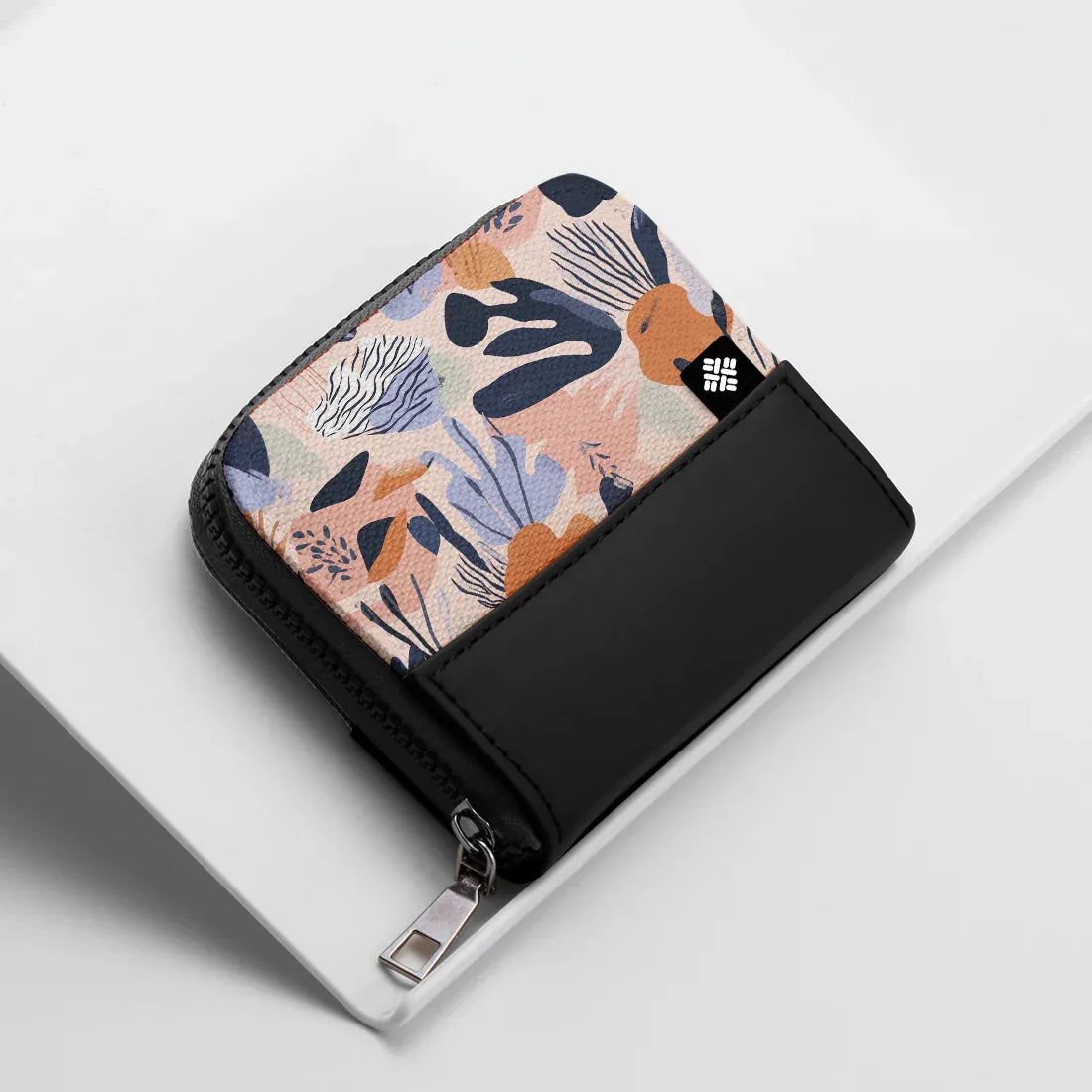 Black ZipPop Wallet Blush Bloomscape - 1