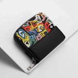 Black ZipPop Wallet Cubist Carnival - 1