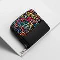 Black ZipPop Wallet Electric Groove