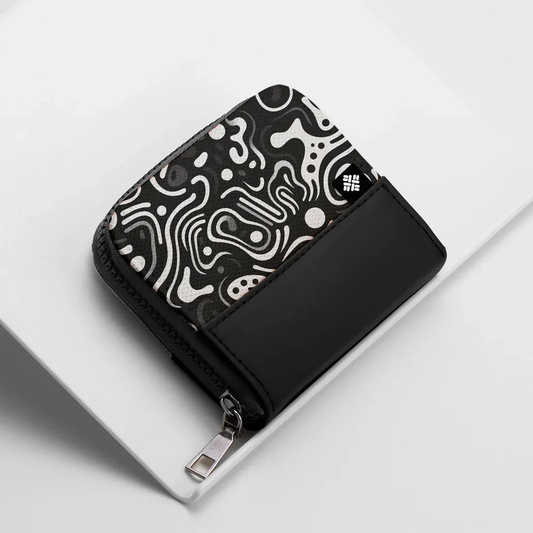 Black ZipPop Wallet Inkblot Echoes - 1