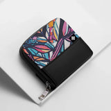 Black ZipPop Wallet Neon Botanica - 1