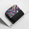 Black ZipPop Wallet Neon Botanica