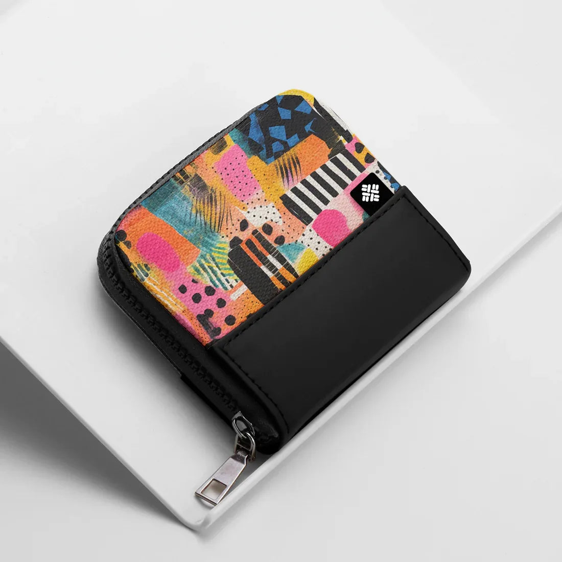 Black ZipPop Wallet Street Mosaic - 1
