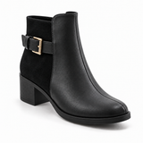Black Buckle Ankle Boots – Walk the Talk | ECADRA