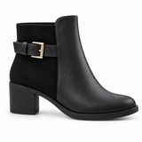 Black Buckle Ankle Boots – Walk the Talk - 2 | ECADRA