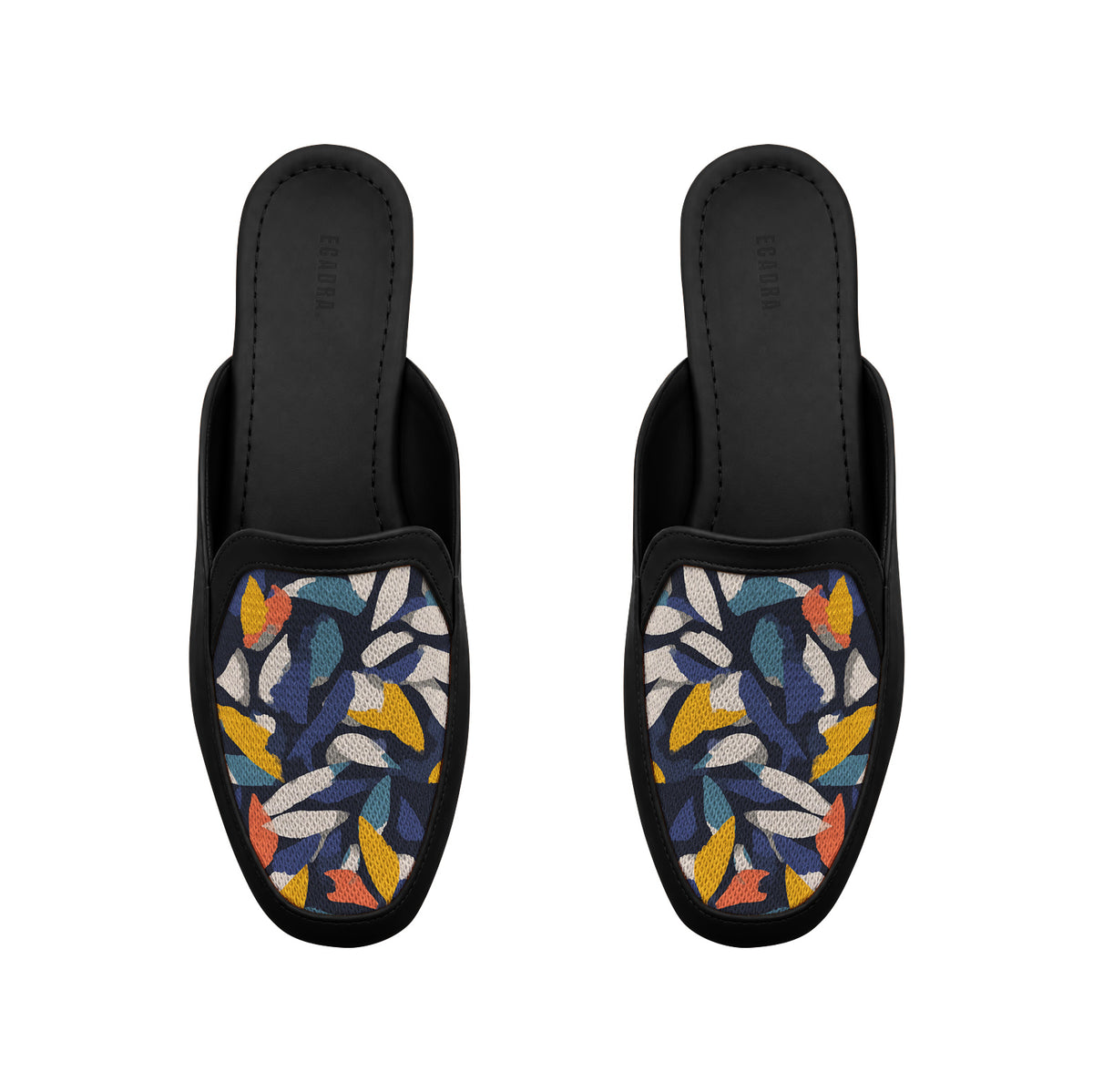 Black Glide Mules – Confetti