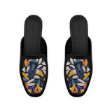 Black Glide Mules – Confetti