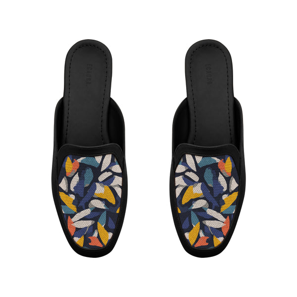 Black Glide Mules – Confetti