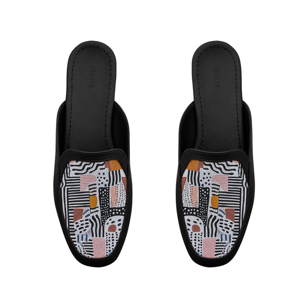 Black Glide Mules – Doodle