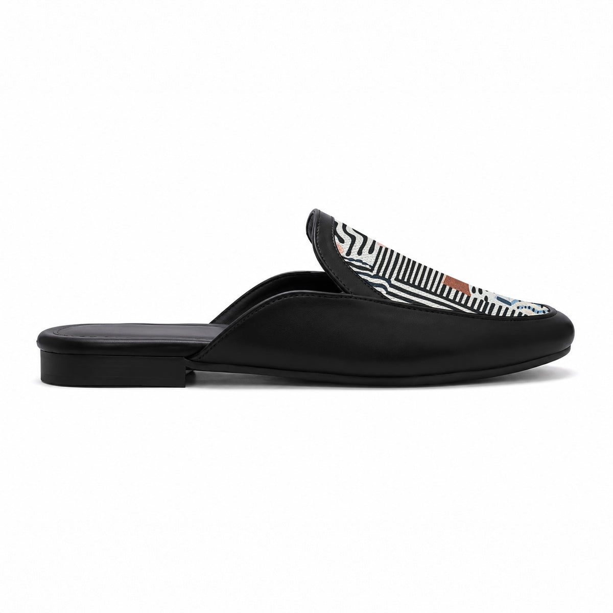 Black Glide Mules – Doodle - 2