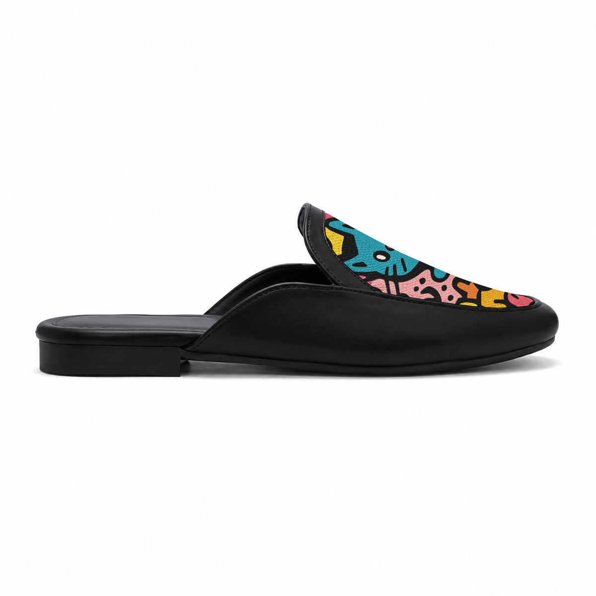 Black Glide Mules – Groovy Cat - 2
