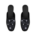 Black Glide Mules – Ikat
