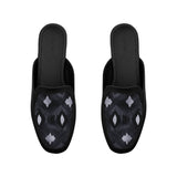 Black Glide Mules – Ikat