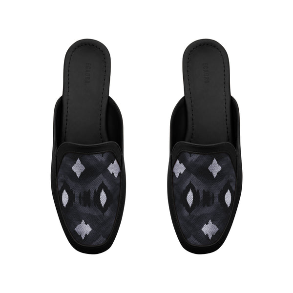 Black Glide Mules – Ikat