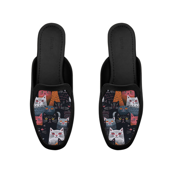 Black Glide Mules – Meow