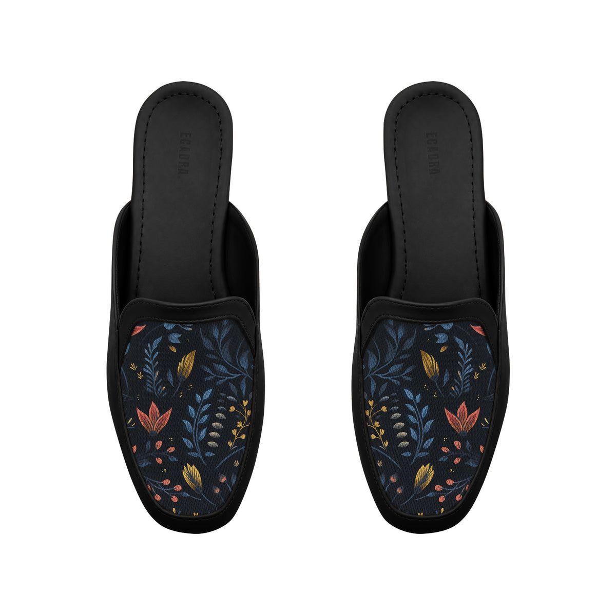 Black Glide Mules – Moonlit