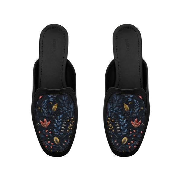 Black Glide Mules – Moonlit