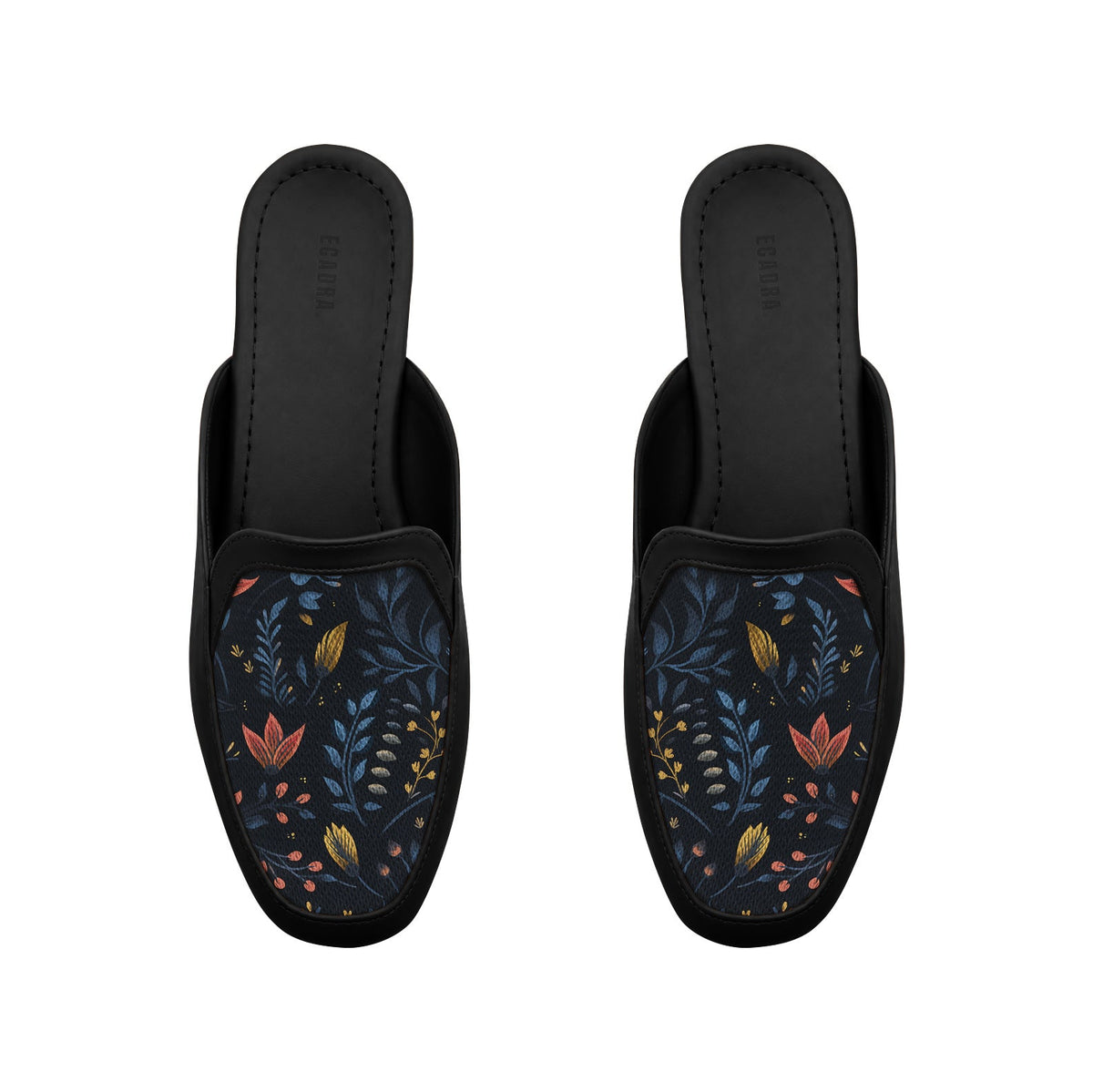 Black Glide Mules – Moonlit