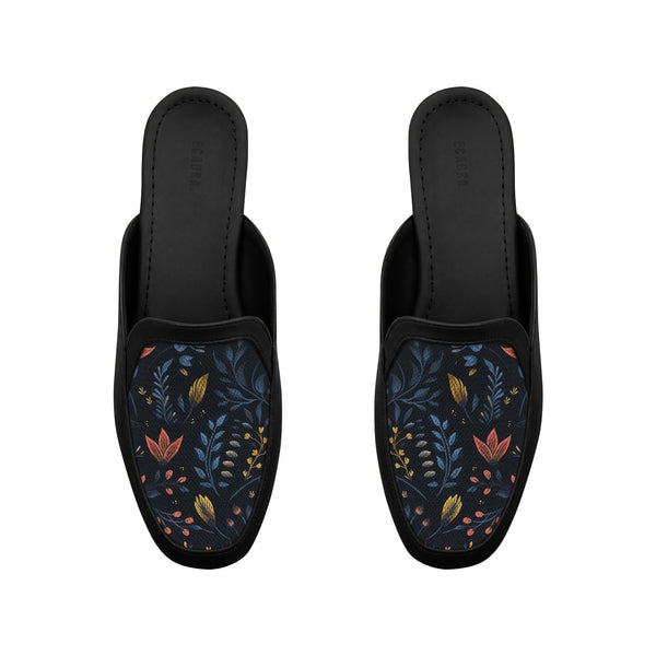Black Glide Mules – Moonlit