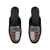Black Glide Mules – Patchwork