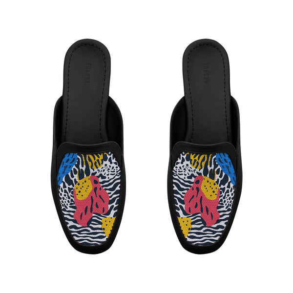 Black Glide Mules – Primal