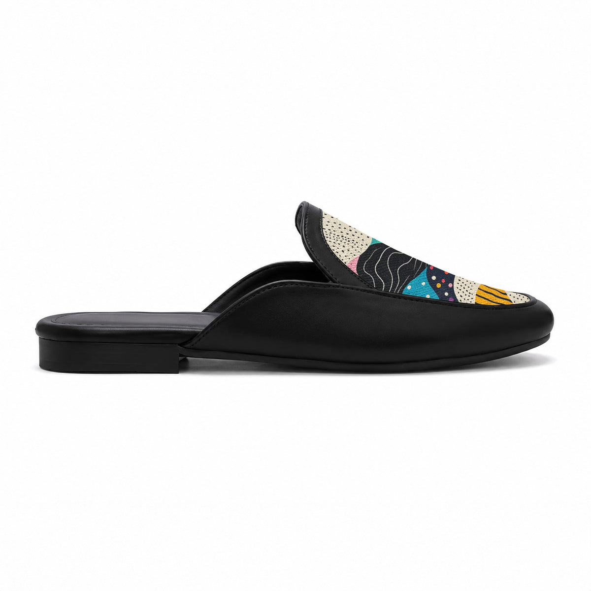 Black Glide Mules – Ripple - 2