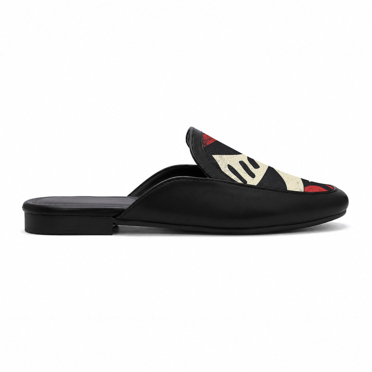 Black Glide Mules – Sahara