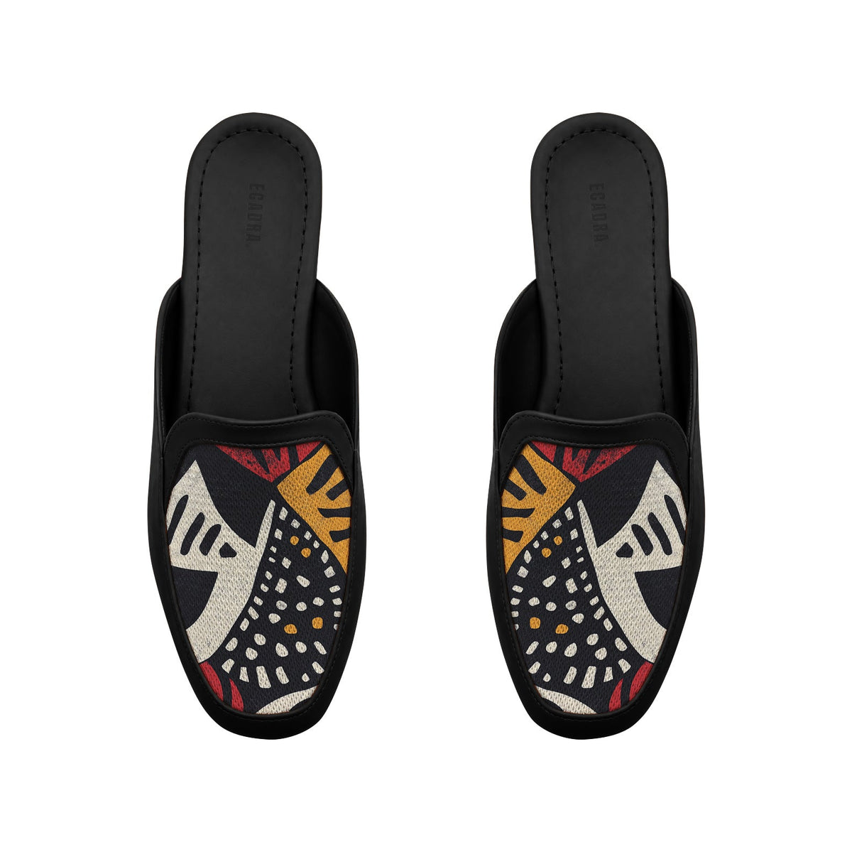Black Glide Mules – Sahara