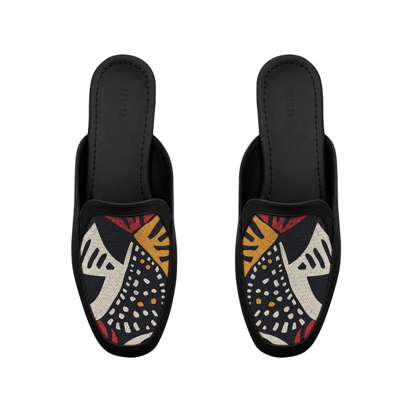 Black Glide Mules – Sahara