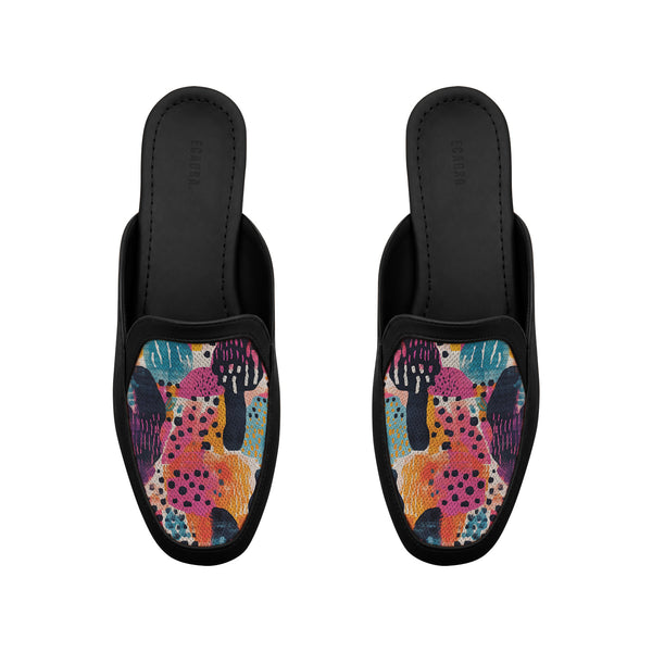 Black Glide Mules – Shroom