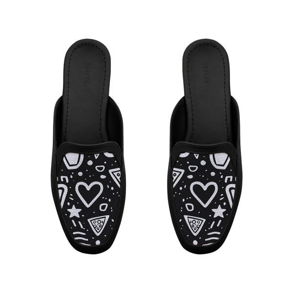 Black Glide Mules – Sketchbook